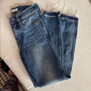 Madewell Blue Distressed Jeans